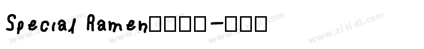Special Ramen字体下载字体转换